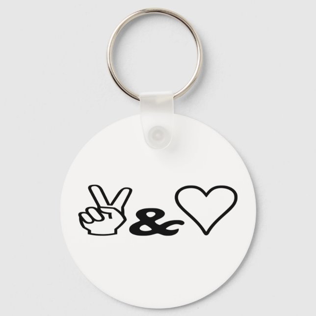 Peace & Love Keychain (Front)