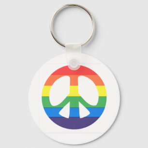 Peace love keychain