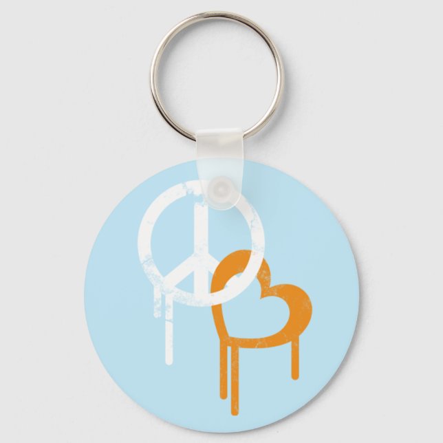 Peace & Love Keychain (Front)