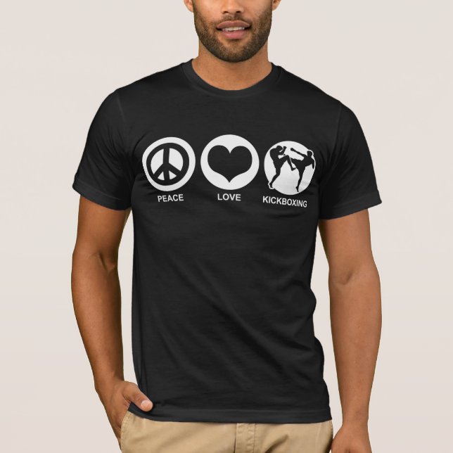Peace Love kickboxing T-Shirt (Front)