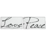 Peace &amp; Love King Pillow Cases at Zazzle