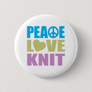 Peace Love Knit Button