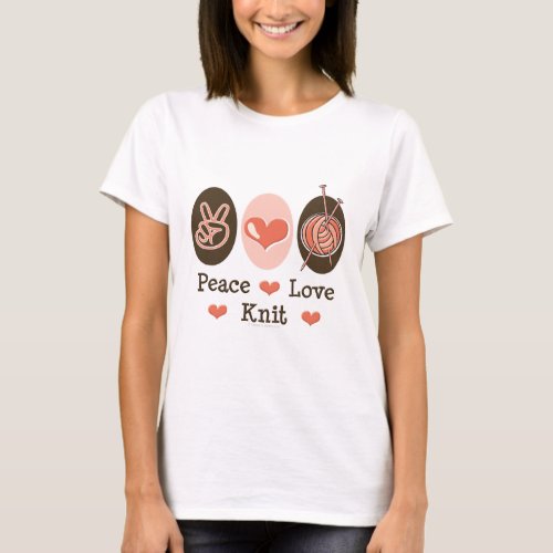 Peace Love Knit T shirt