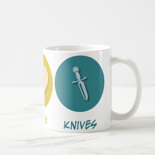 Peace Love Knives Coffee Mug
