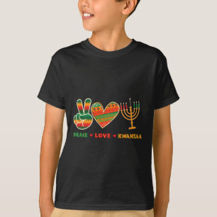 Peace Love Kwanzaa - African American Heritage Fes T-Shirt