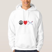 Peace Love Lacrosse Hooded Sweatshirt