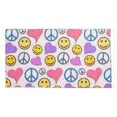 Peace Love Laugh Cute Pillow Case (Back)