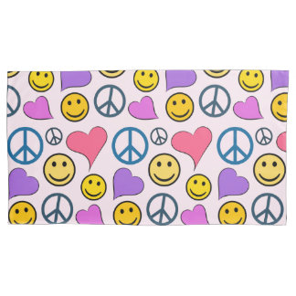 Peace Love Laugh Cute Pillow Case