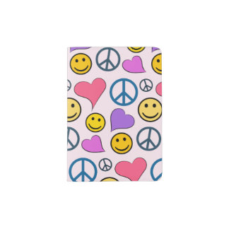 Peace Love Laugh Pattern Passport Holder