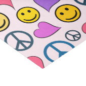 Peace Love Laugh Pattern Tissue Paper (Corner)