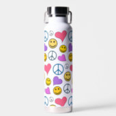Peace Love Laugh Water Bottle (Front)