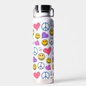 Peace Love Laugh Water Bottle (Back)