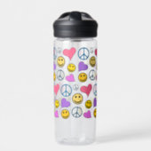 Peace Love Laugh Water Bottle (Front)