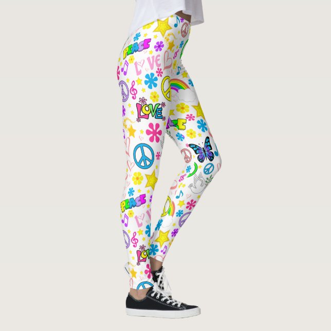 Peace & Love  Leggings (Right)