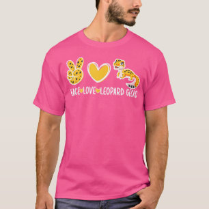 Peace Love Leopard Gecko Owner Leopard Gecko Mom T-Shirt