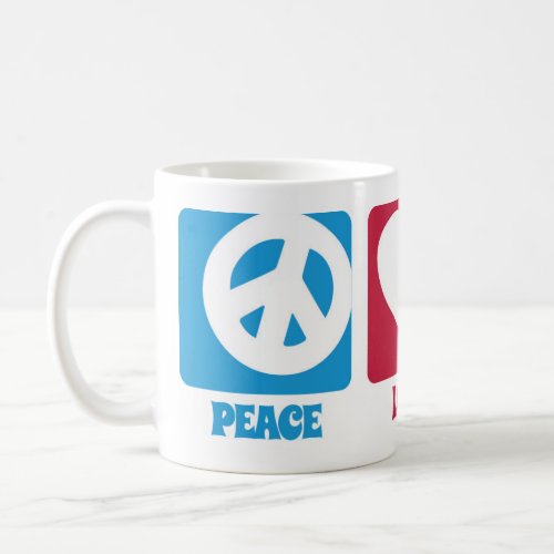 Peace Love Libraries Mug