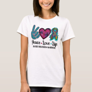 Peace Love Life Suicide Prevention Awareness T-Shirt