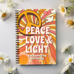 Peace Love Light and Destroy the patriarchy Planner<br><div class="desc">Peace Love Light and Destroy the Patriarchy Planner - Far out folks, dig this outta sight 60s peace, love and light planner. Featuring psychedelic colors and a mellow peace sign. Just the grooviest planner to keep track of your important dates and show everyone your free hippie spirit. Have a gas...</div>
