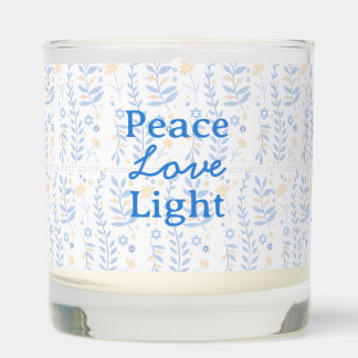 Peace Love Light Hanukkah Celebration Scented Candle