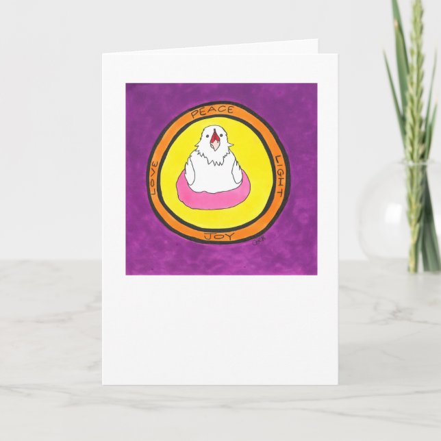 Peace. Love. Light. Joy. Lola. Holiday Card (Front)