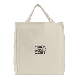 Peace, Love & Light Tote Bag