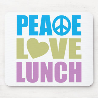 Peace Love Lunch Mouse Pad