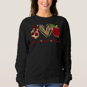 Peace Love Lunch Womens  Lunch Lady Sweatshirt