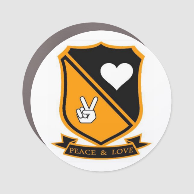"Peace & Love" Magnet (Front)
