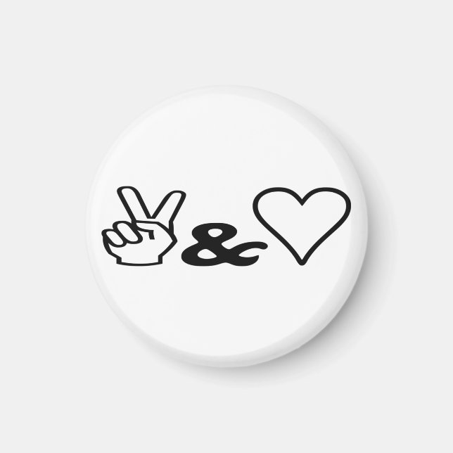 Peace & Love Magnet (Front)