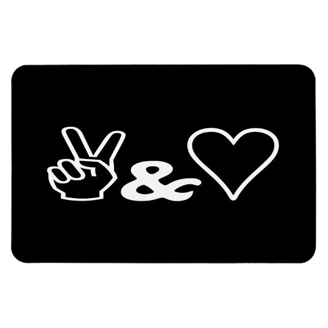 Peace & Love Magnet (Horizontal)