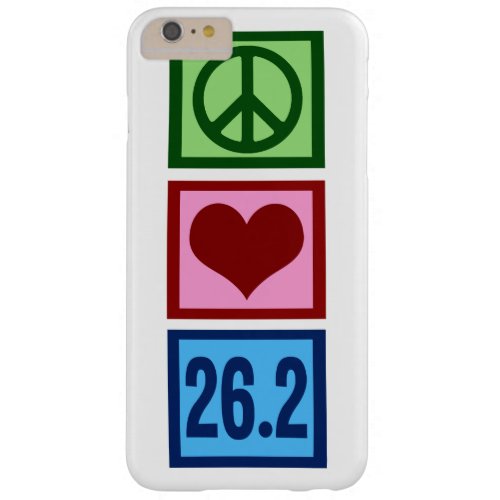 Peace Love Marathon Barely There iPhone 6 Plus Case