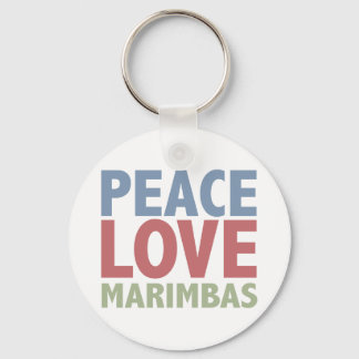 Peace Love Marimbas Keychain