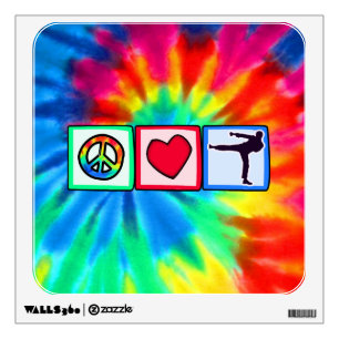 Peace, Love, Martial Arts Wall Decal