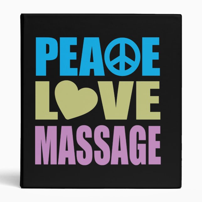 Peace Love Massage Binder (Front)