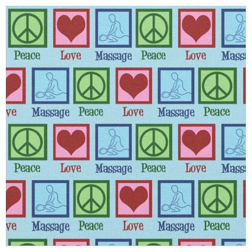 Peace Love Massage Therapy Fabric
