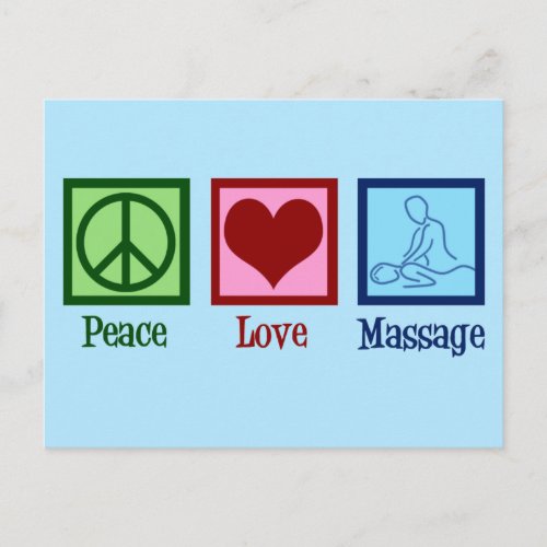 Peace Love Massage Therapy Postcard