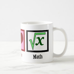 Peace Love Math Coffee Mug
