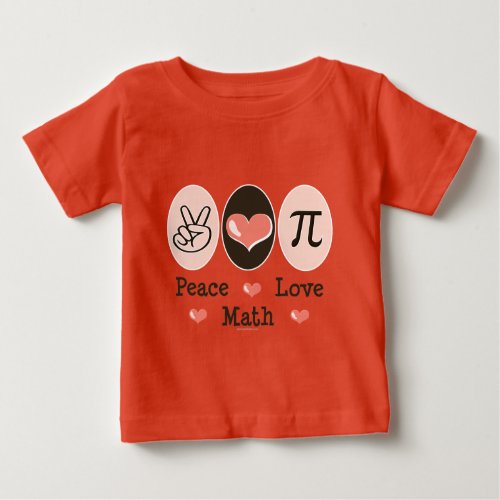 Peace Love Math Organic Baby Bodysuit