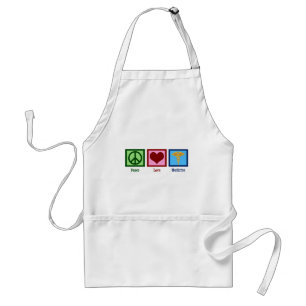 Peace Love Medicine Adult Apron