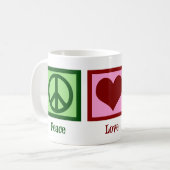 Peace Love Meerkats Coffee Mug (Front Left)