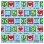 Peace Love Midwifery Cute Midwife Fabric