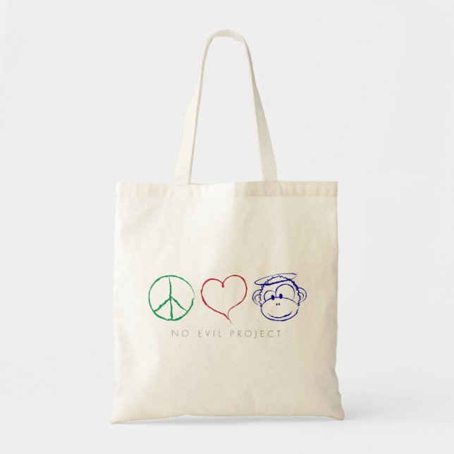 Peace, Love, Monkeys Bags (Front)