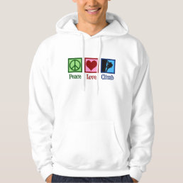 Peace Love Mountain Climbing Hoodie