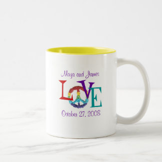 Peace & love mug