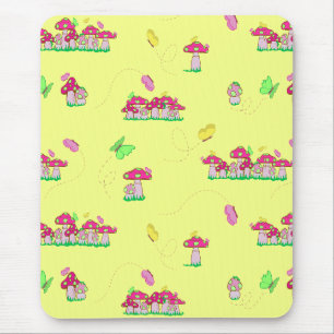 Peace Love Mushrooms Mouse Pad