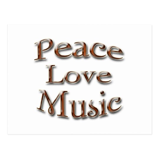 Peace Love Music5 Postcard