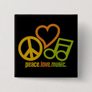 Peace Love Music button