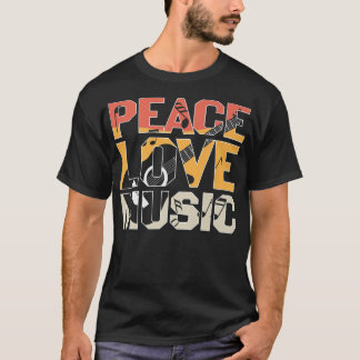 Peace Love Music Guitar Player Premium  T-Shirt