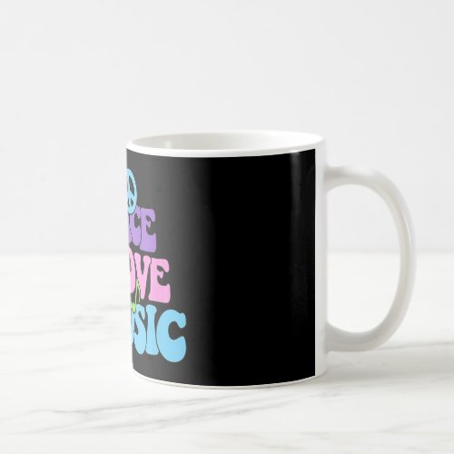 Peace Love Music Gypsy Hippy Coffee Mug