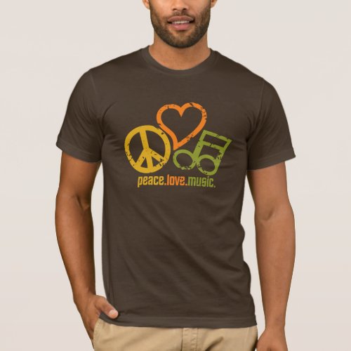 Peace Love Music shirt _ choose style  color